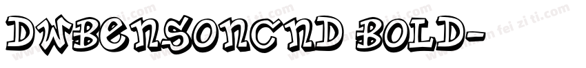 DWBensonCnd Bold字体转换